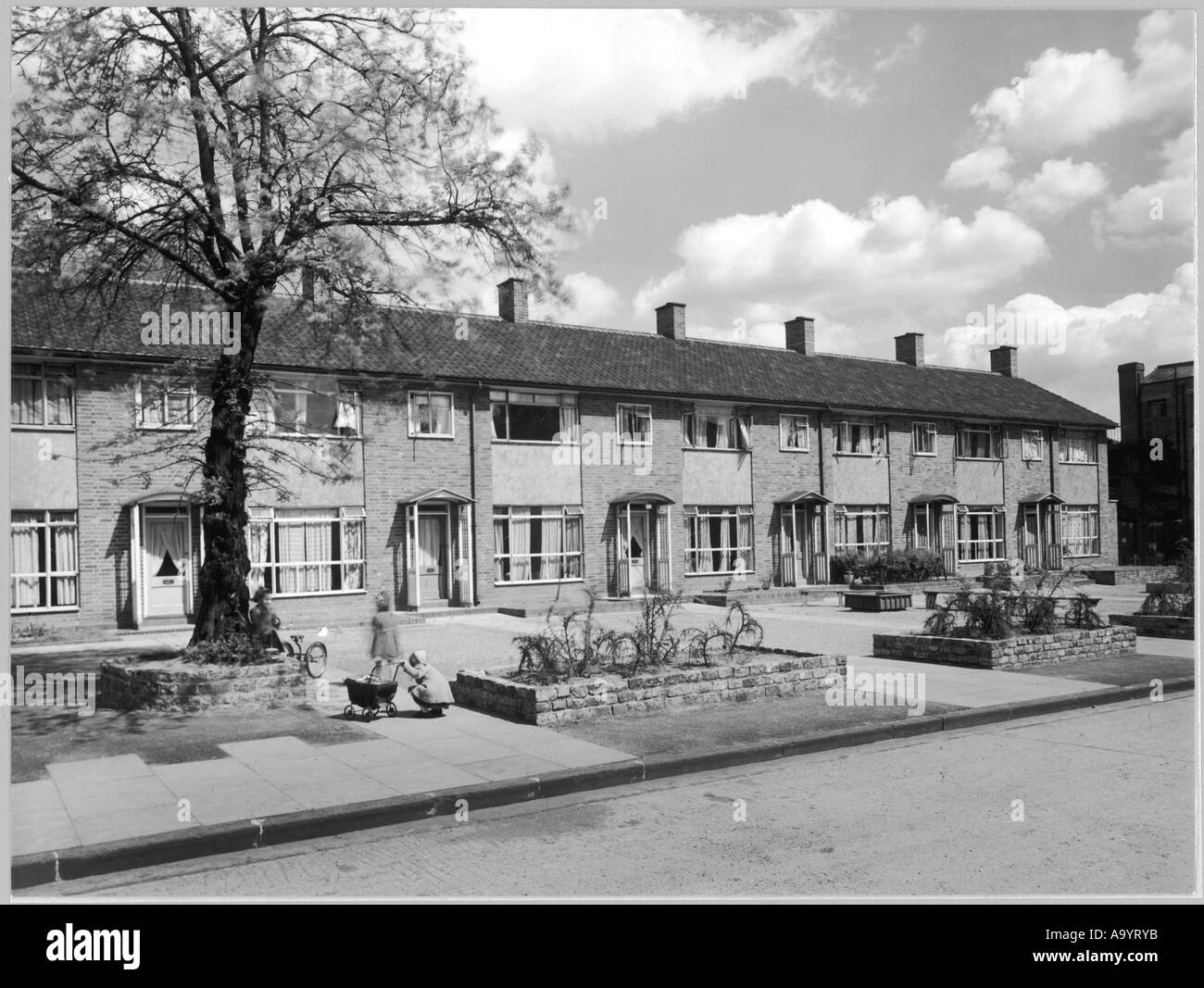 Logement en terrasses Hackney Banque D'Images