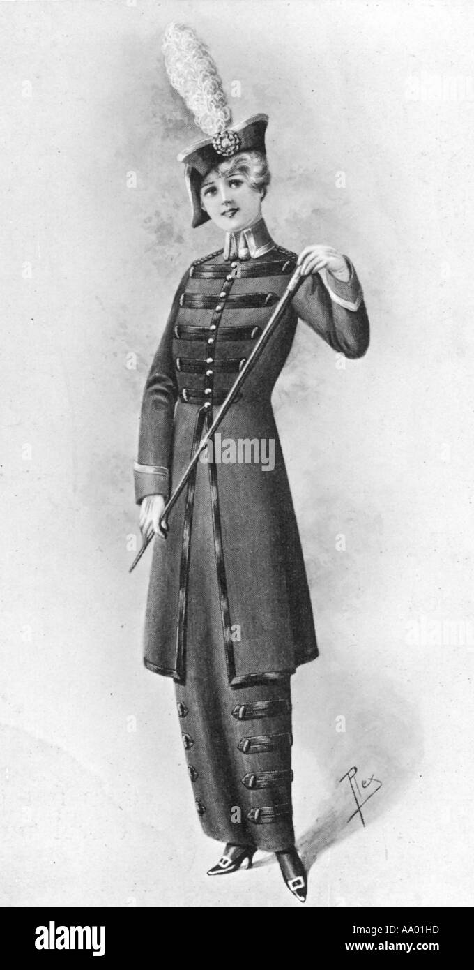 La mode militaire 1914 Banque D'Images
