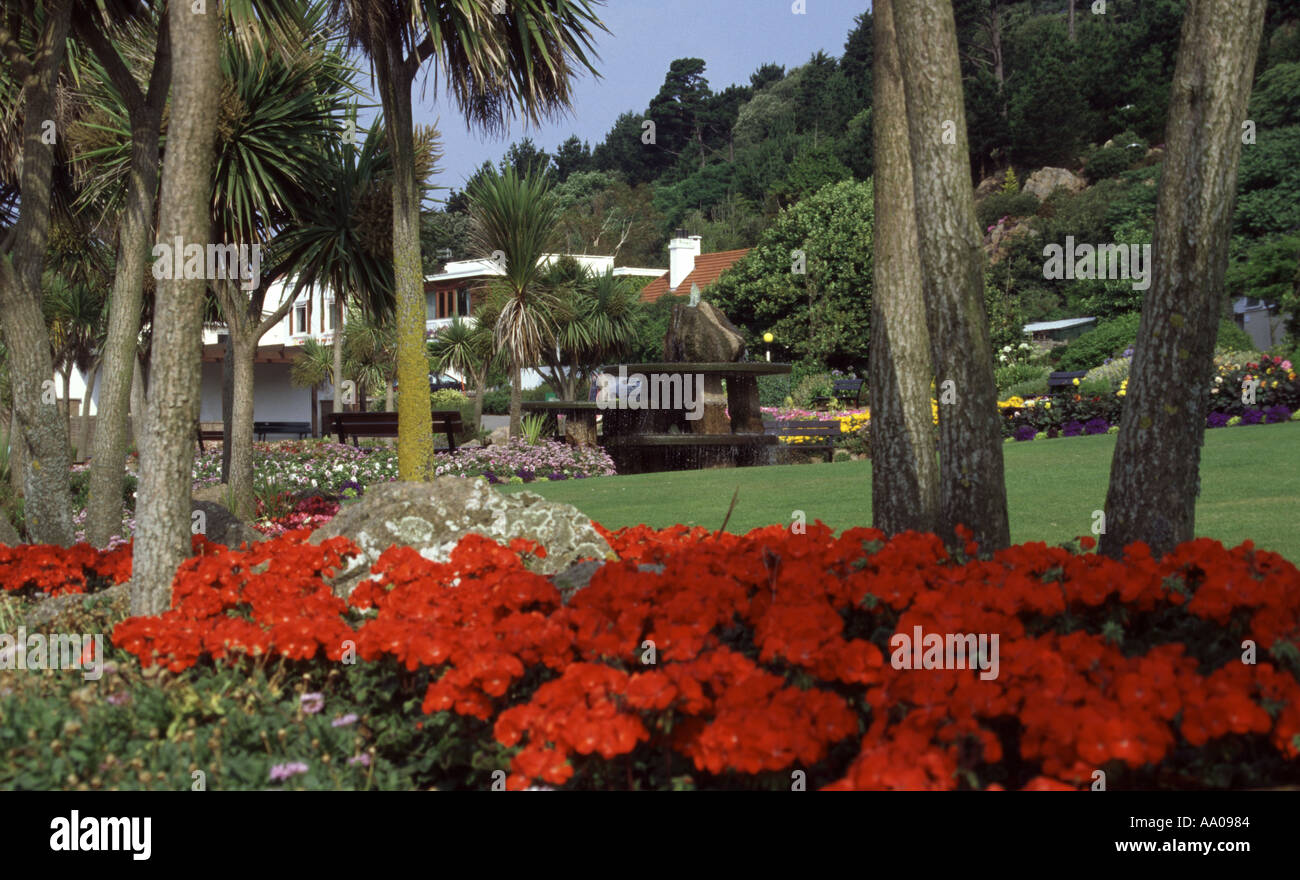 Winston Churchill Gardens St Brelade Jersey Channel Islands Banque D'Images