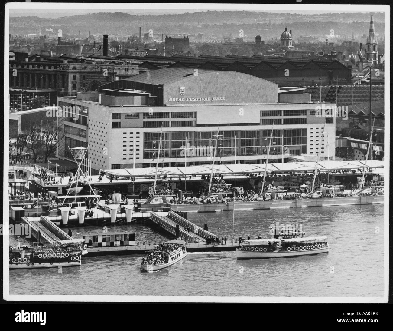 Royal Festival Hall 1951 Banque D'Images