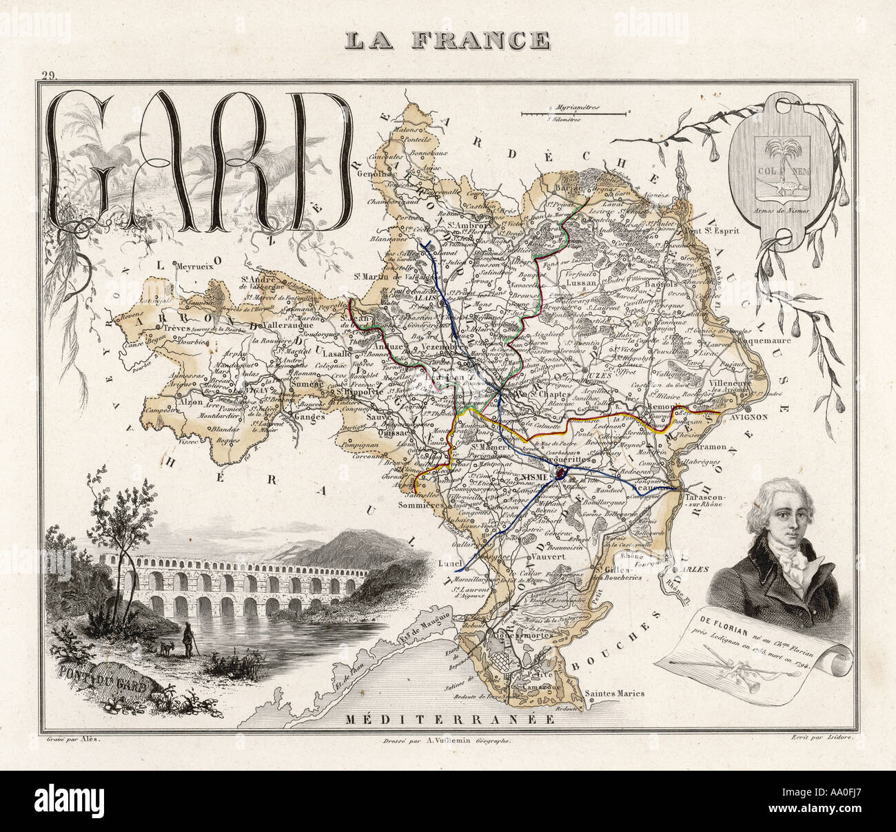 Map gard france Banque de photographies et d'images à haute résolution -  Alamy