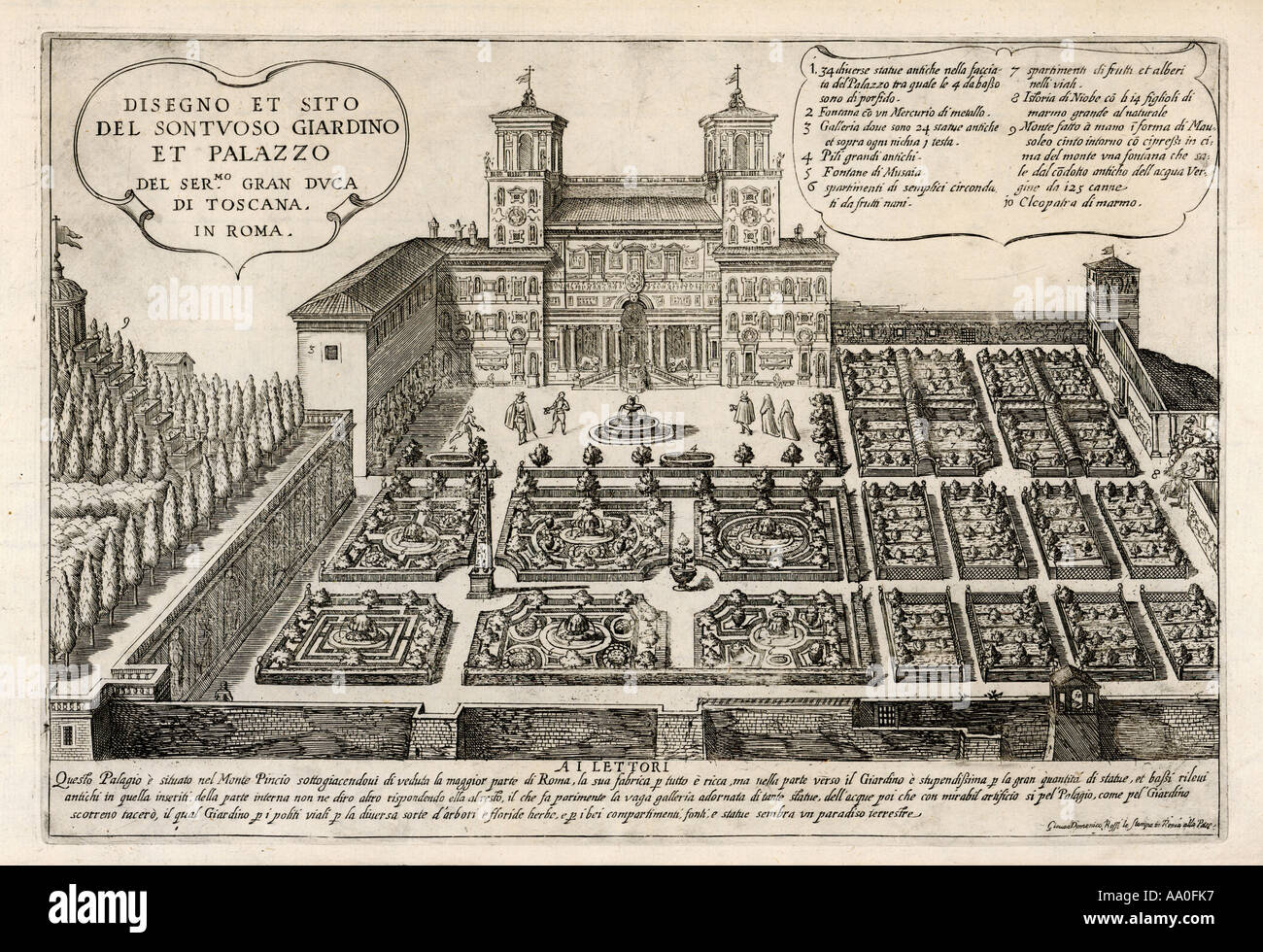 Palais de G Duc Tuscana Banque D'Images