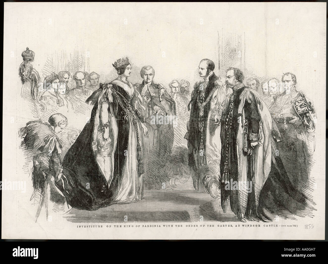 Porte-jarretelles de l'Ordre de Victoria Banque D'Images