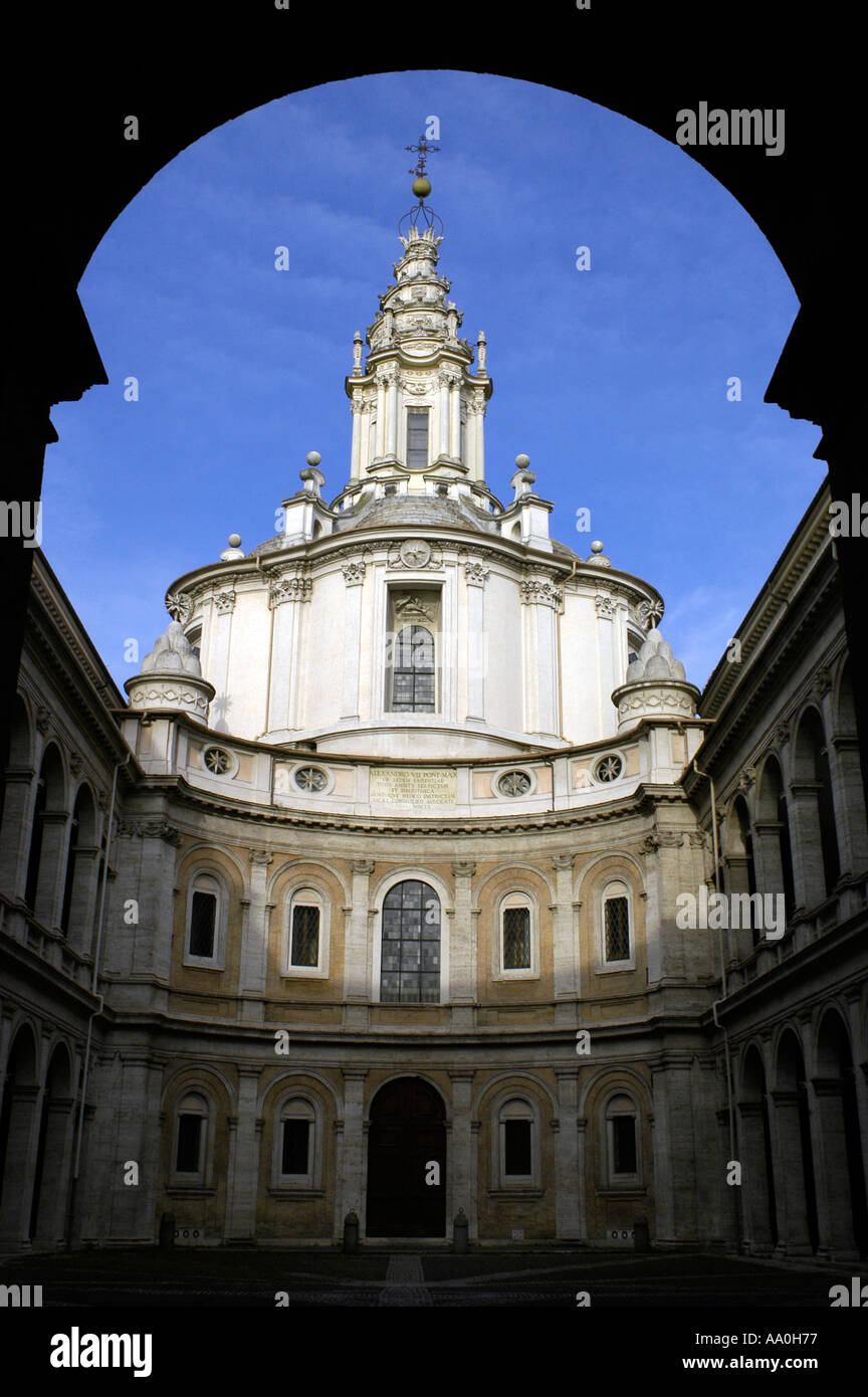 Ivo alla Sapienza Eglise Rome Italie Banque D'Images