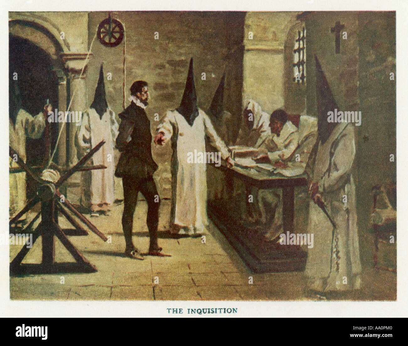 Inquisition et suspect Banque D'Images