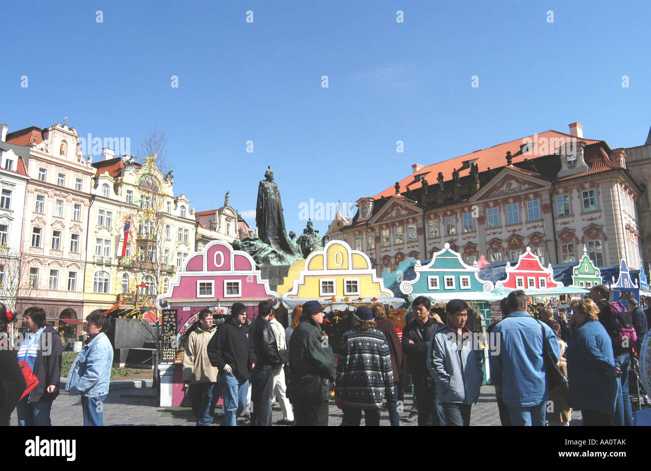 Staromestske square Praha Banque D'Images