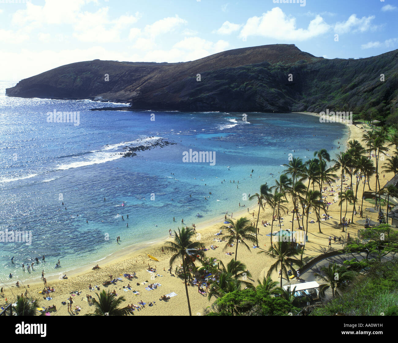 HANAUMA BAY PLAGE NATURE PRESERVE OAHU HAWAII USA Banque D'Images