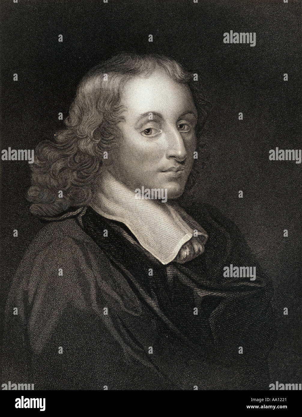Blaise Pascal, 1623 - 1662. Le mathématicien, physicien, inventeur, écrivain et théologien catholique. Banque D'Images