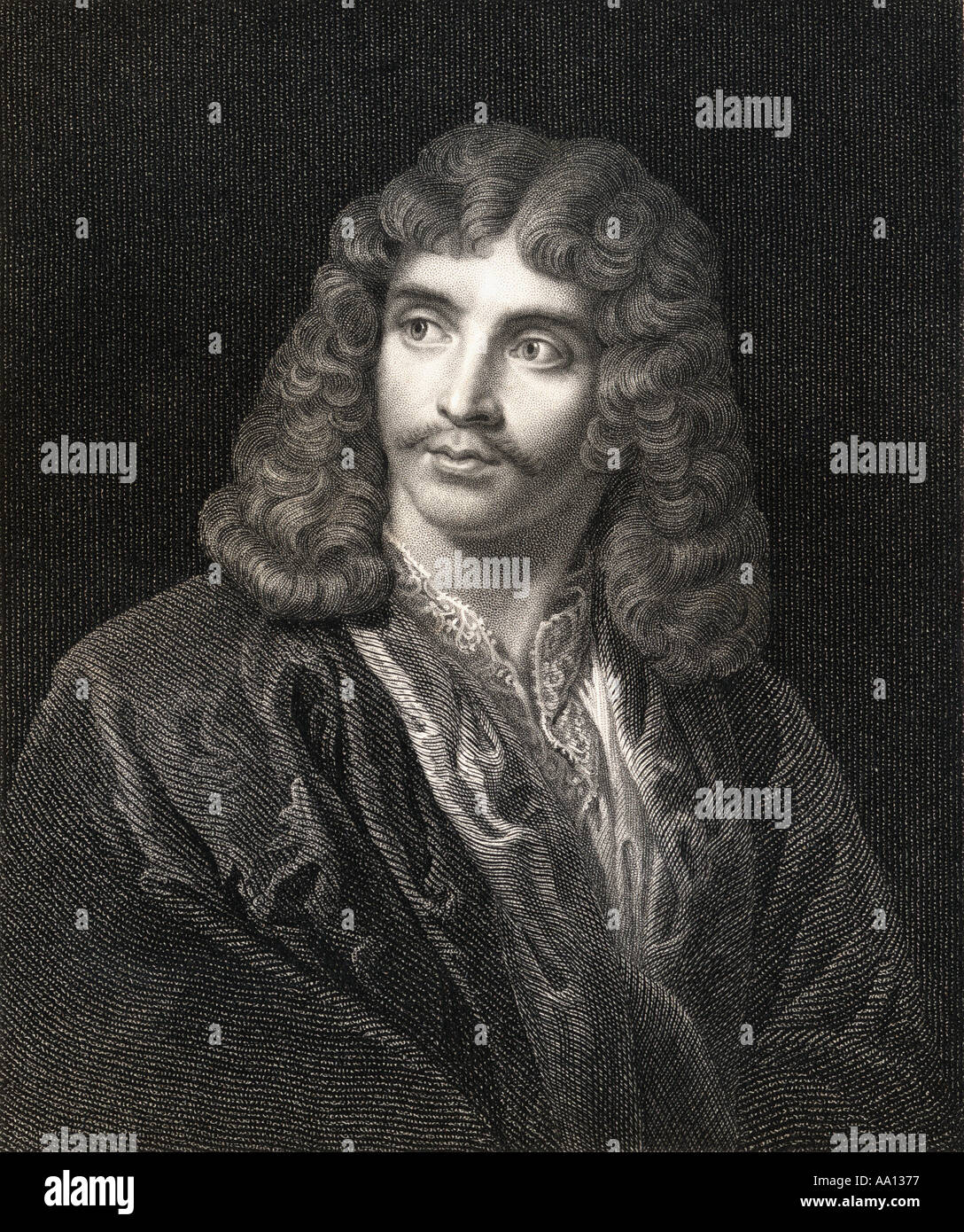 Jean-Baptiste Poquelin dit Molière, 1622,aka - 1673. Dramaturge français, acteur et poète. Banque D'Images