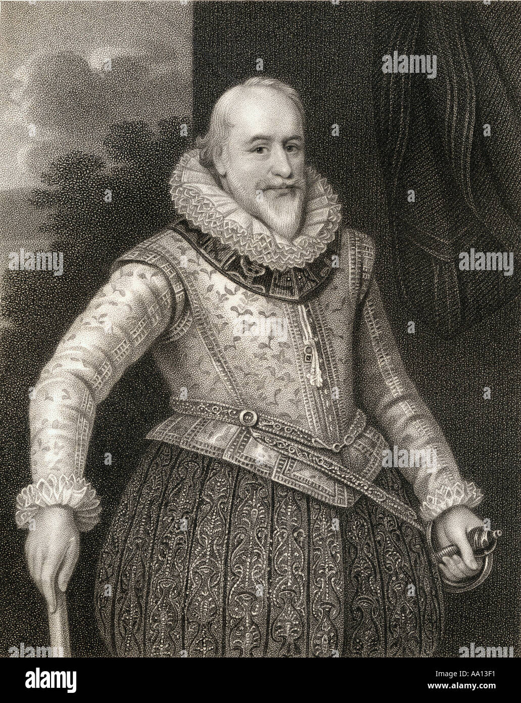 George Carew, 1er comte de Totnes, aka Sir George Carew et le Seigneur Carew, 1555 -1629. Soldat anglais et administrateur. Banque D'Images