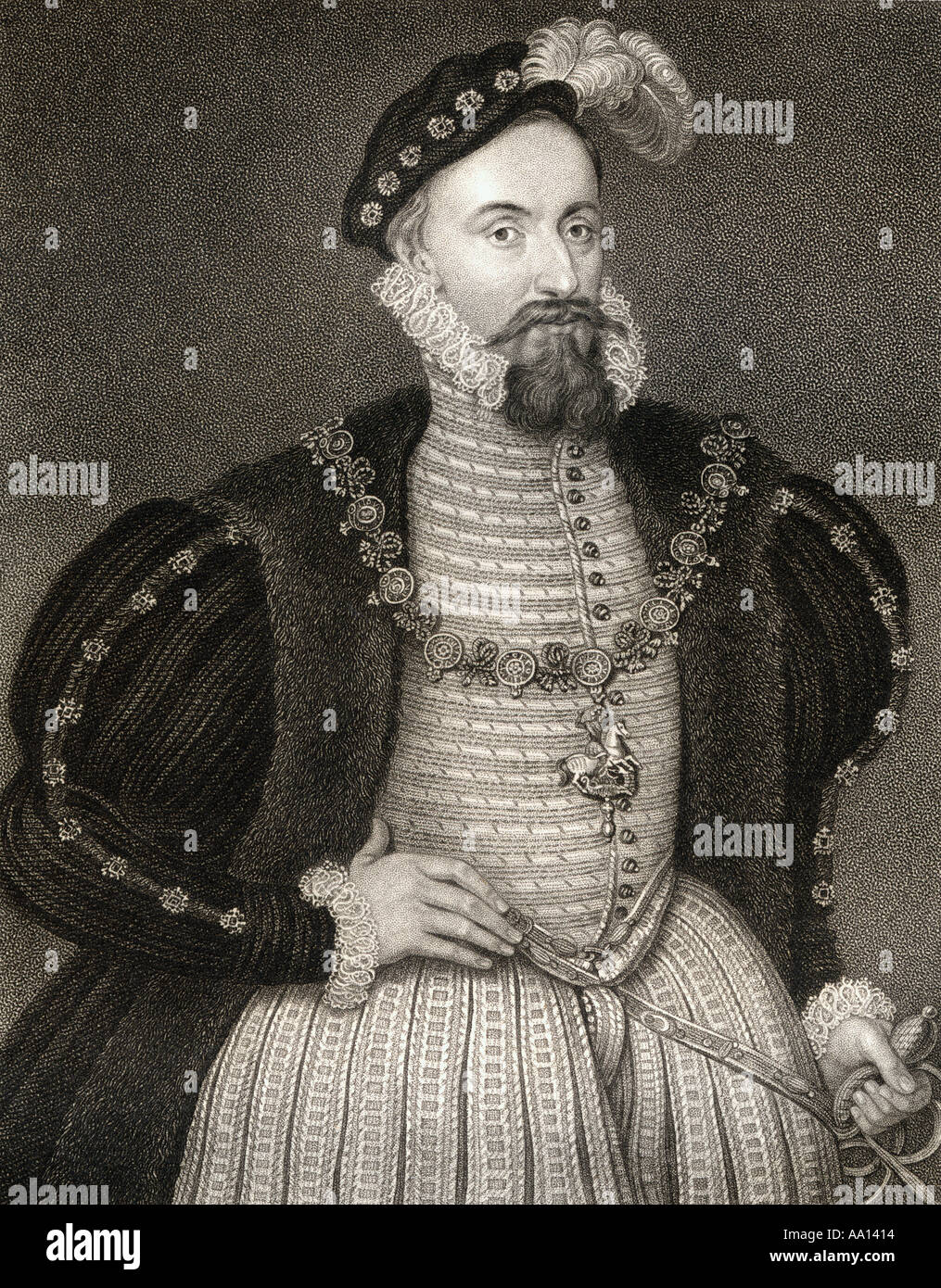 Henry Grey, duc de Suffolk, 3e Marquis de Dorset, 1517 -1554. Courtisan anglais et noble, père de Lady Jane Grey. Banque D'Images