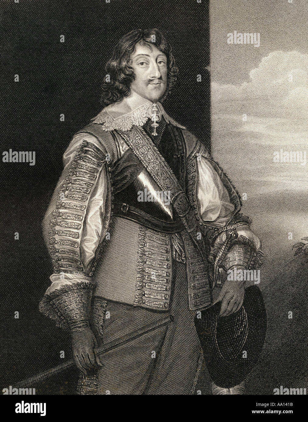 Henry Rich, 1er comte de Hollande, 1590 (baptisé) - 1649), alias le Seigneur de Kensington. Courtisan anglais, l'examen par les pairs et soldat. Banque D'Images