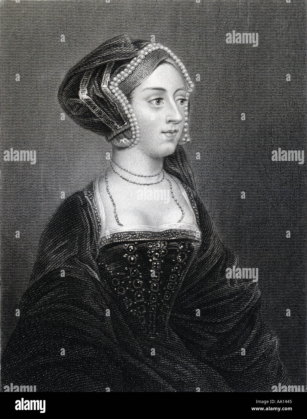 Anne Boleyn également orthographié Bullen, 1507 - 1536. Reine d'Angleterre comme la seconde épouse du roi Henry VIII. Banque D'Images