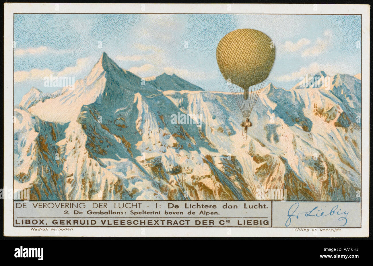 Spelterini sur Alpes Banque D'Images