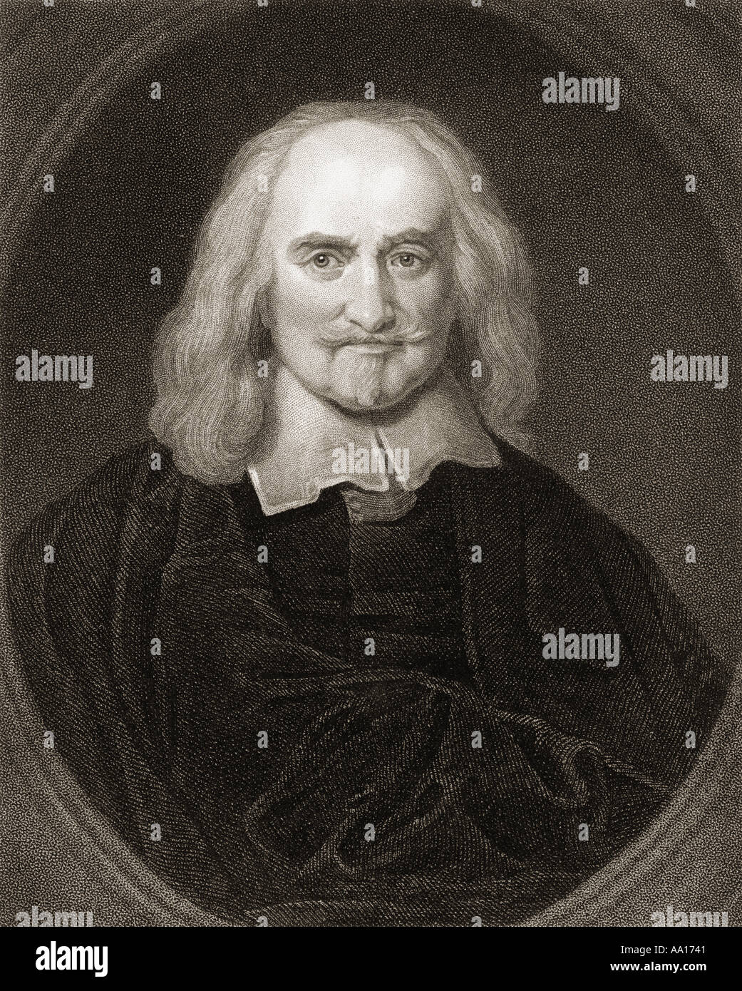 Thomas Hobbes, 1588 - 1679. Philosophe et théoricien politique anglais Banque D'Images