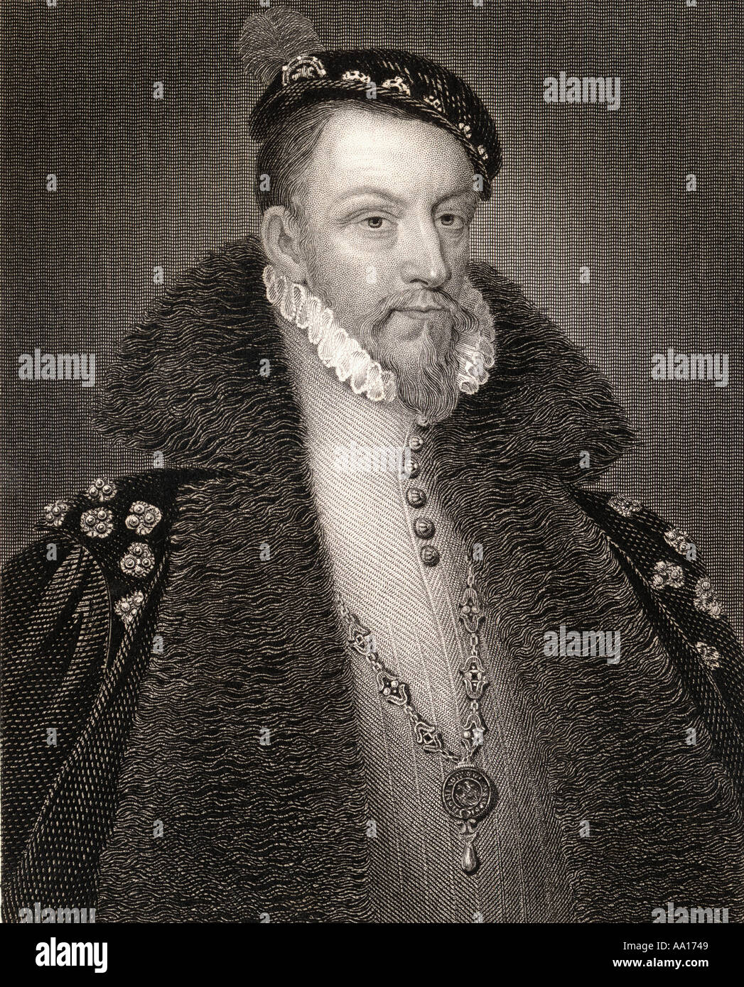 Thomas Radclyffe (ou Ratclyffe), 3e comte de Sussex, ch. 1525 -1583. Lord Deputy d'Irlande au cours de la période Tudor et courtisan Banque D'Images
