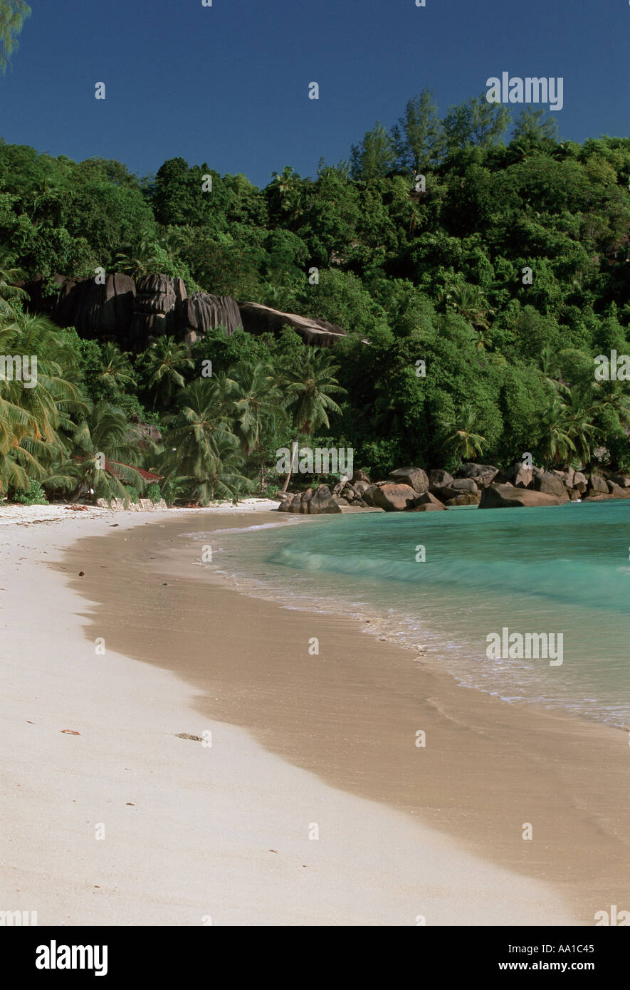 Seychelles Mahé Anse Takamaka Banque D'Images