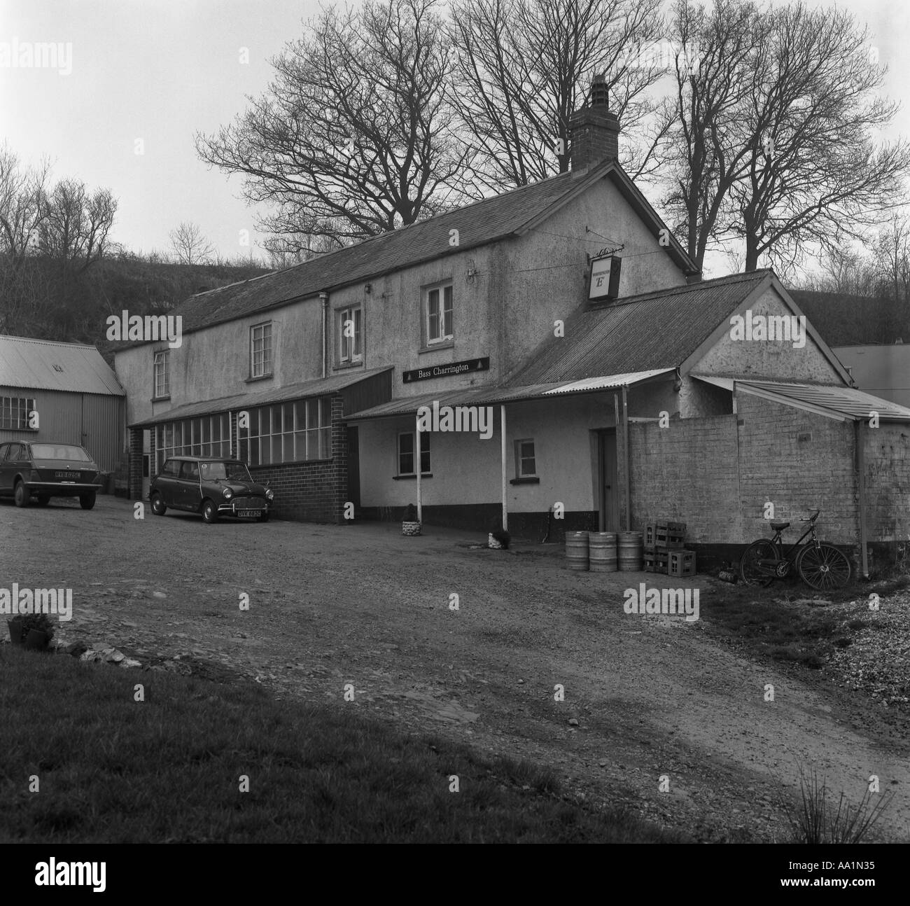 La Royal Oak Dunkeswell Devon 1974 en 6x6 Nombre 0044 Banque D'Images