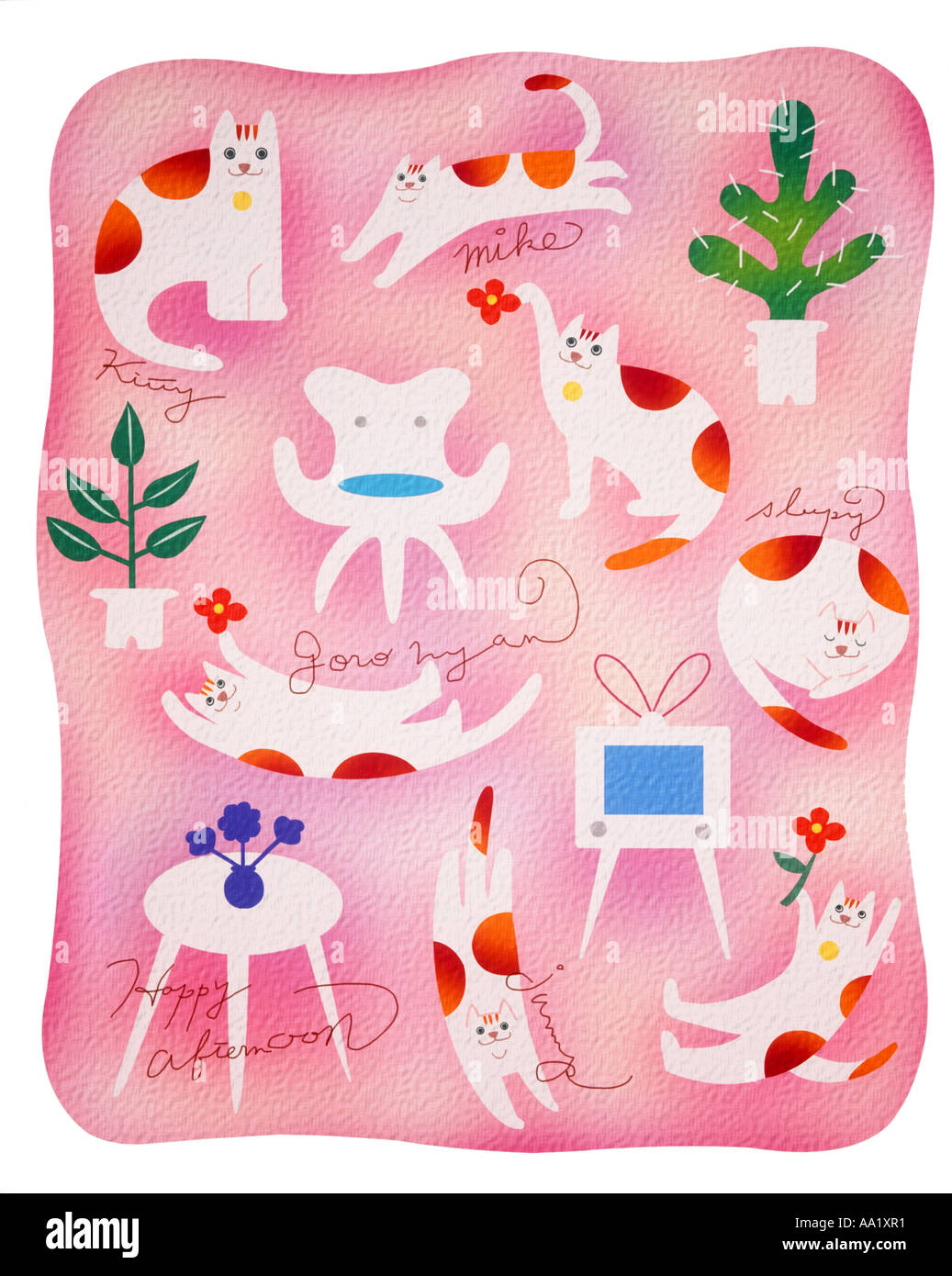 Illustration Cat Banque D'Images Illustration Cat Banque D'Images