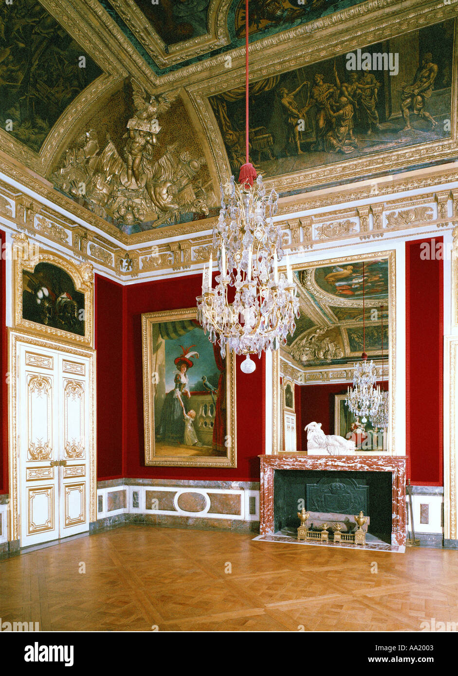 Château de Versailles Salon du Grand Couvert Photo Stock - Alamy