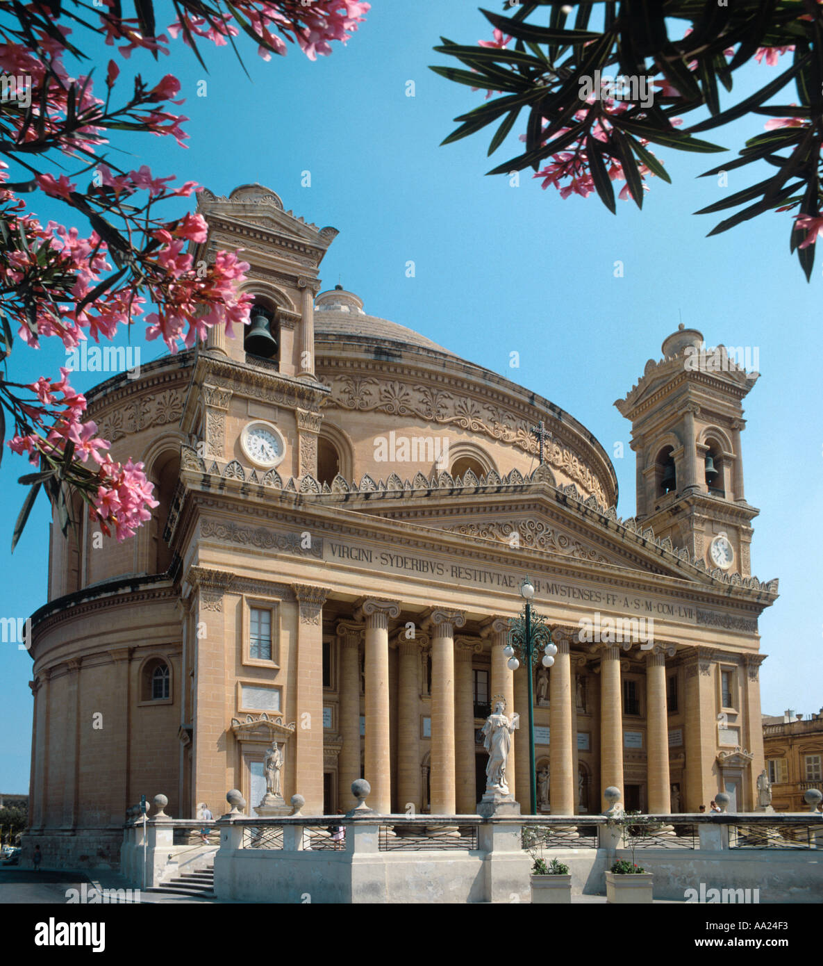 Rotonde Eglise St Mary, Mosta, Malte Banque D'Images