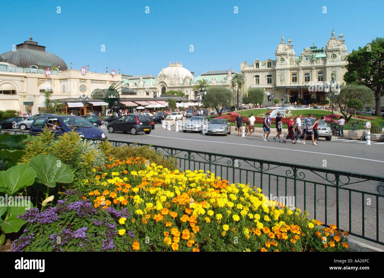 Place du Casino, Monte Carlo, Monaco Banque D'Images
