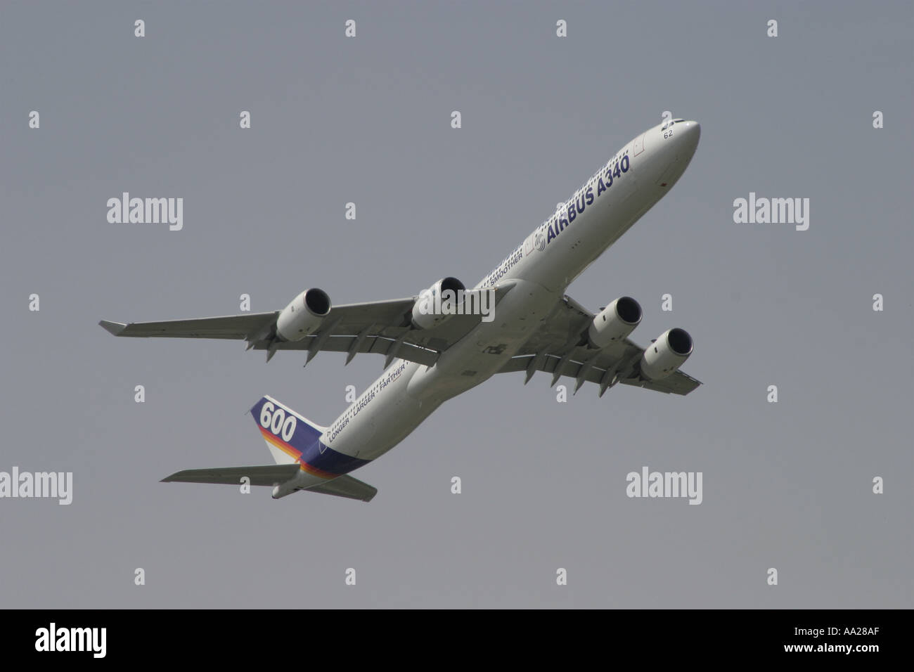 Un Airbus A 340 600 Le Bourget à Paris Juin 2003 Banque D'Images