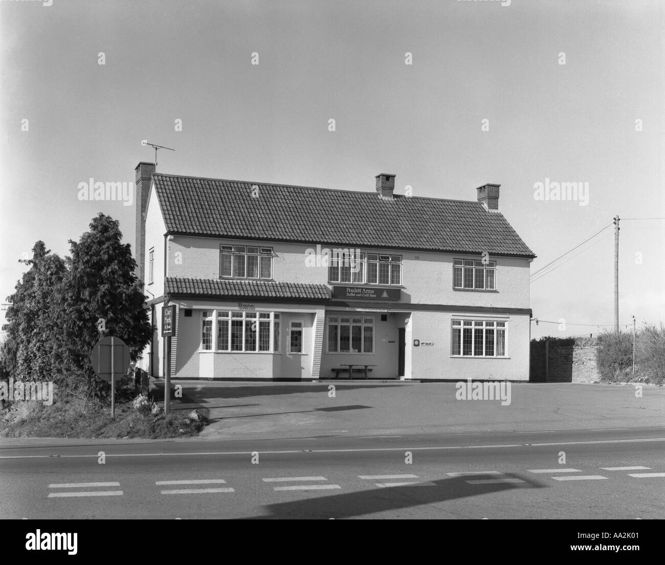 Poulett Arms Lopen Somerset 1973 tête en 6x6 Nombre 0034 Banque D'Images