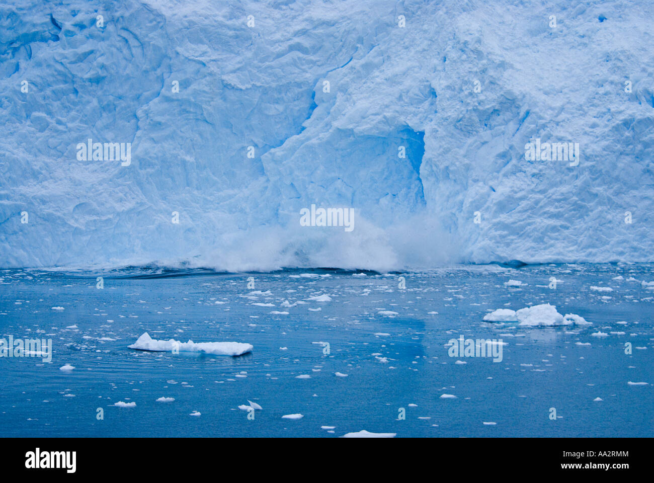 La fonte des glaciers de l'Antarctique. Banque D'Images