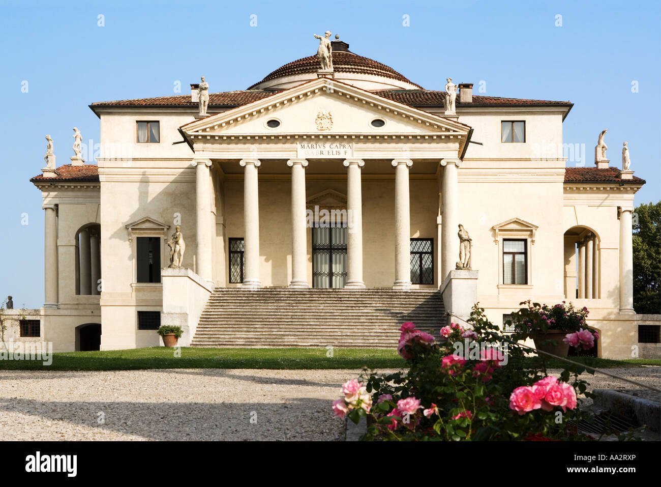 La Rotonda (Villa Almerico Capra), par Andrea Palladio, Vicence, Italie Banque D'Images