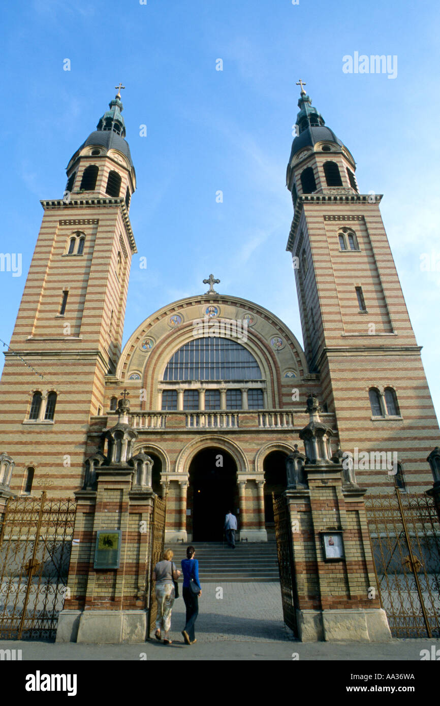 Roumanie Sibiu Nagyszében Cathédrale Orthodoxe Banque D'Images