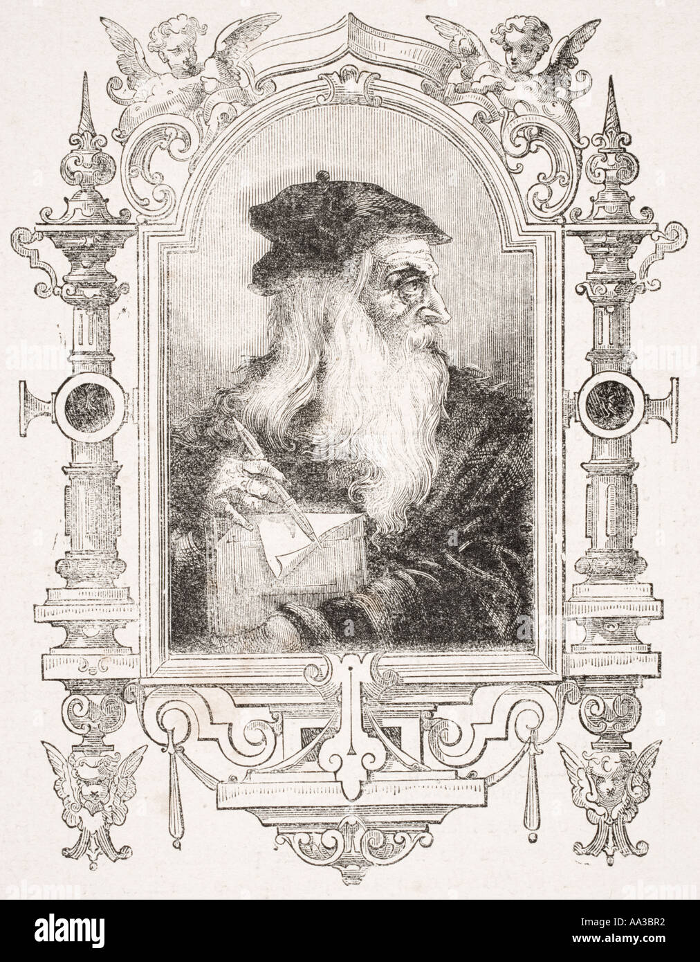 Marías de Piero da Vinci , 1452 - 1519. Artiste florentin. Banque D'Images