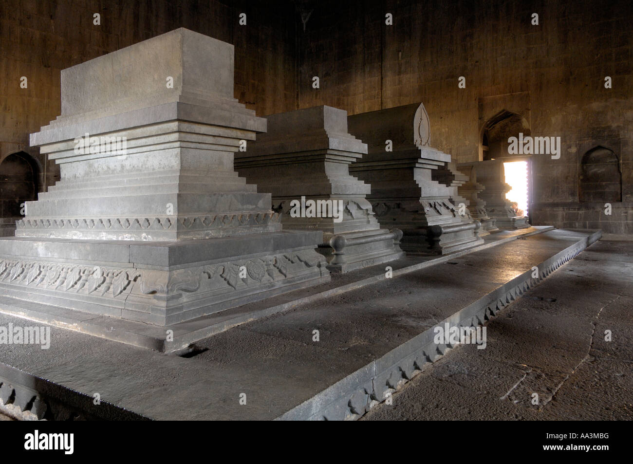 Tombes Ibrahim Ibrahim Rauza mausolée Bijapur Karnataka Inde du Sud Banque D'Images