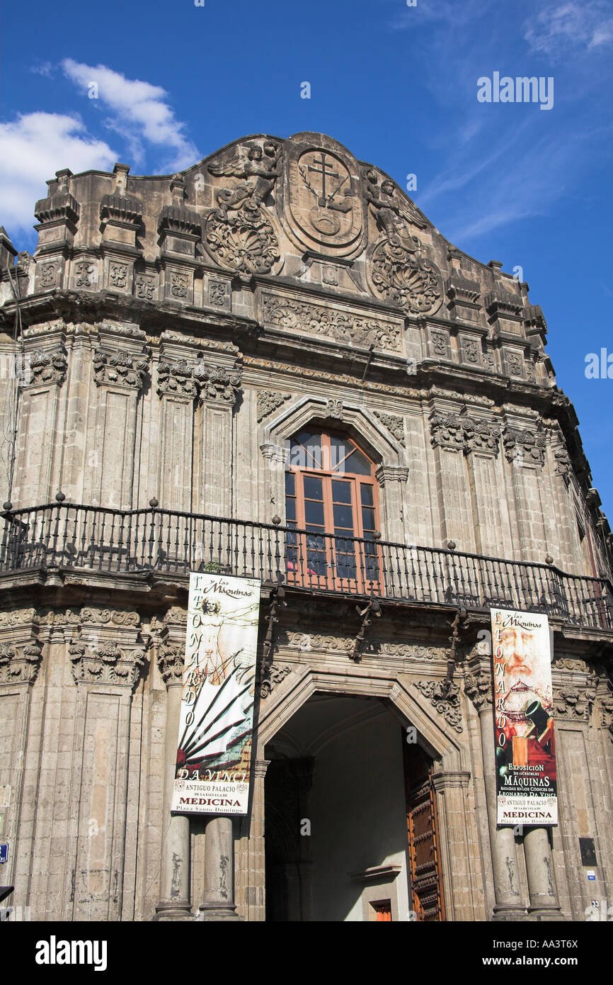 Museo de la Medicina, également connu sous le nom de Palacio de la Inquisicion, Plaza Santo Domingo, Mexico, Mexique Banque D'Images