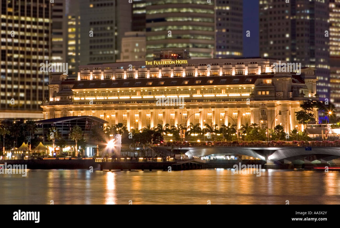 Le Fullerton Hotel, Singapore Banque D'Images