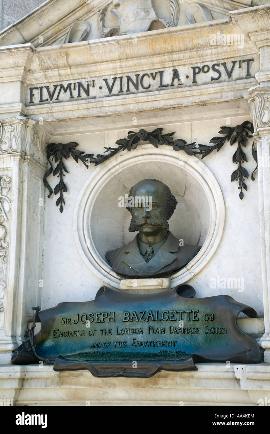 Angleterre Londres Bazalgette Memorial Banque D'Images