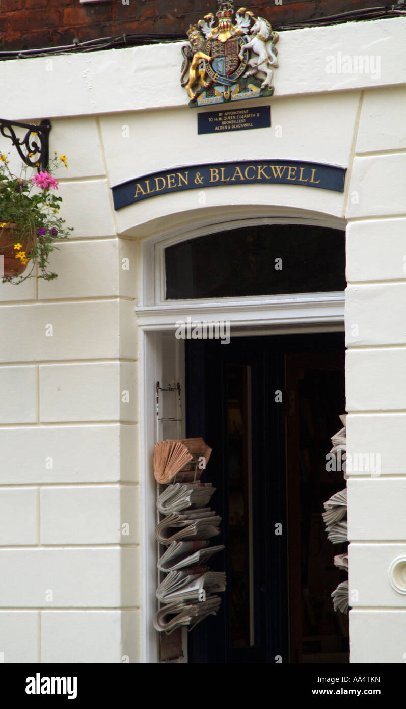 Alden et Blackwell bookshop Eton Berkshire England UK Banque D'Images