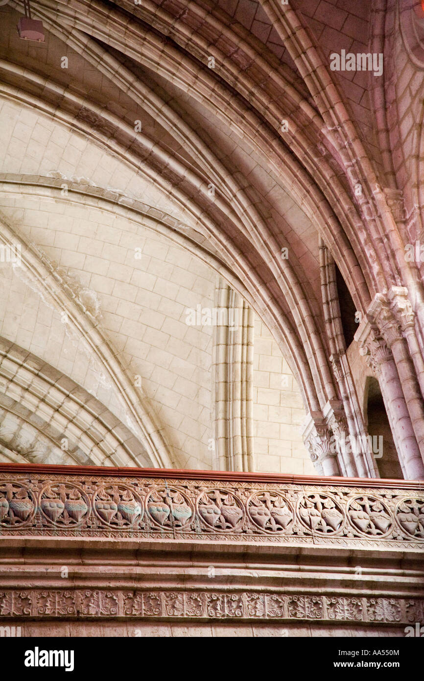 Voltige dans le toit de la cathédrale de Quito en Equateur Banque D'Images
