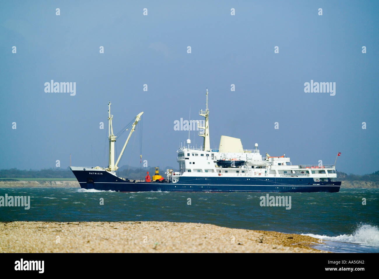 Patricia est le phare de la Trinity House qui transporte des passagers en terminant sa tâche vitale Banque D'Images