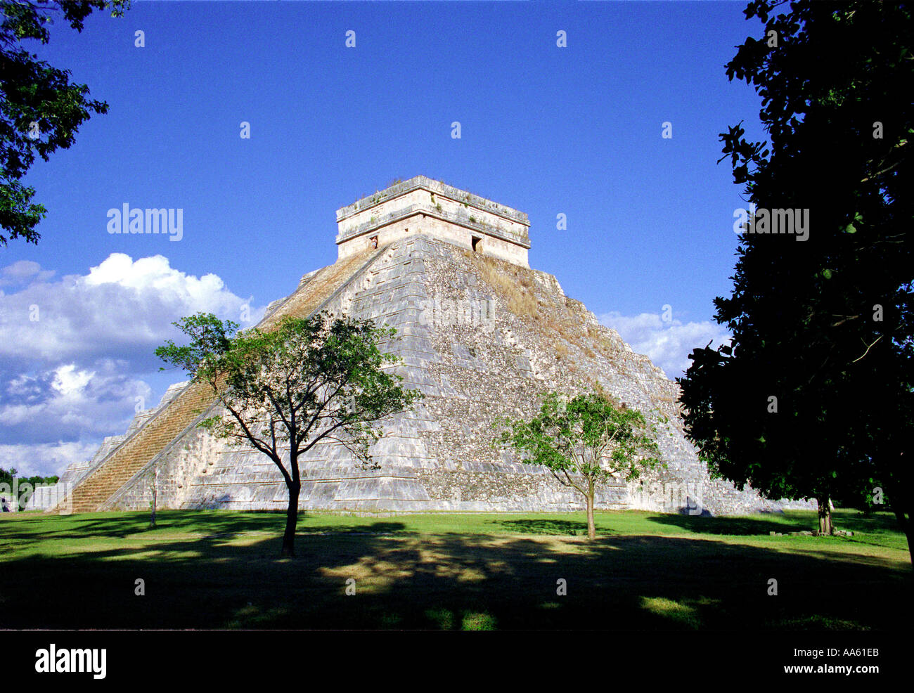 El Castillo de Chichen Itza au Mexique Banque D'Images