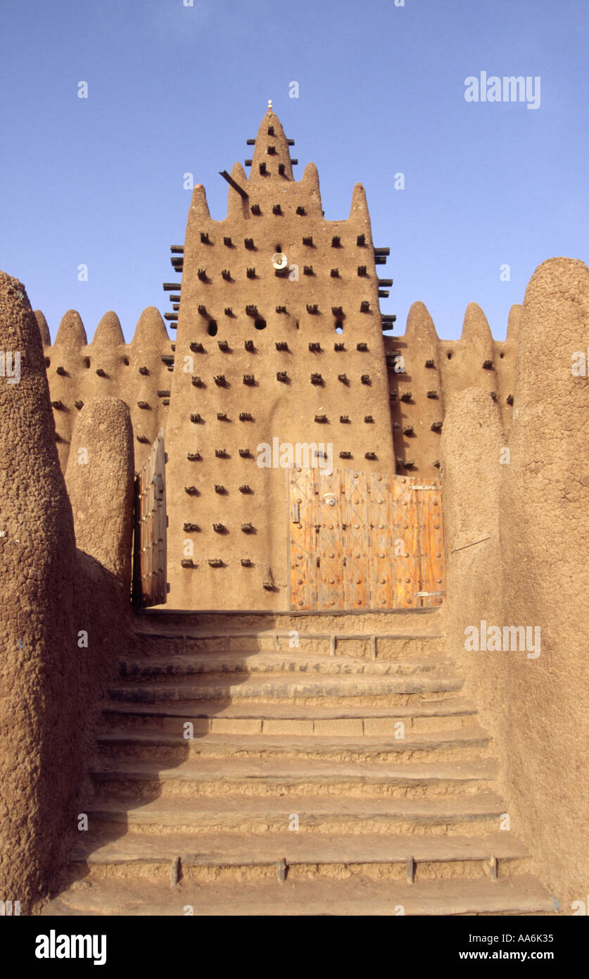 Grande Mosquée - Djenne, MALI Banque D'Images