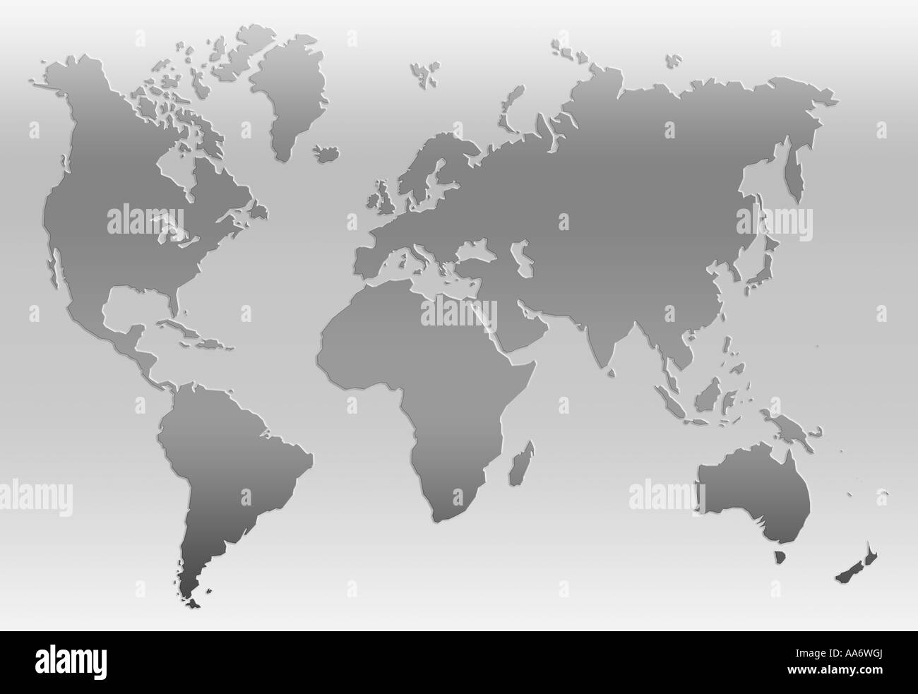 Carte du monde Banque D'Images