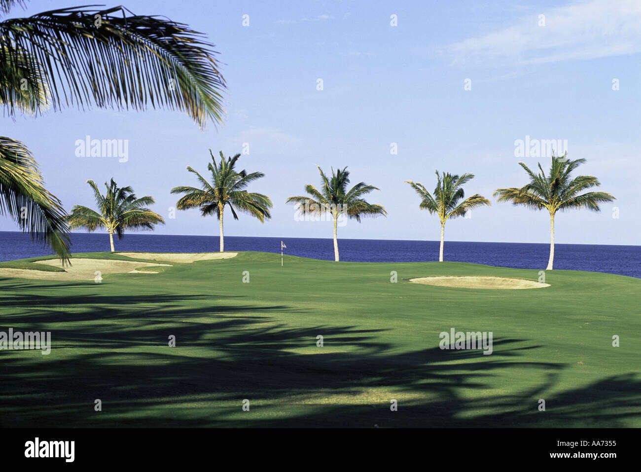 Parcours de Golf Waikoloa Île d'Hawaï Kohala Coast Florida USA Banque D'Images
