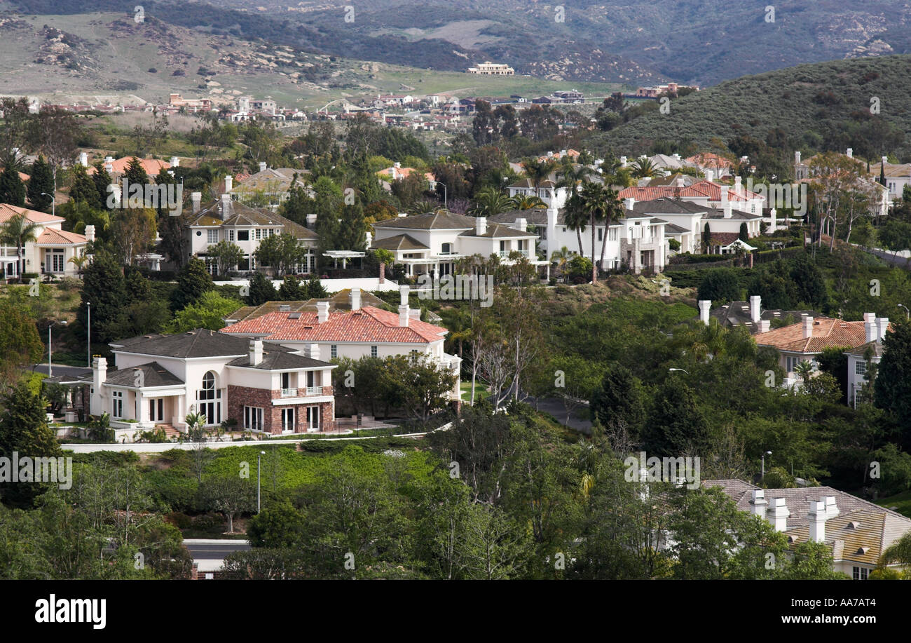 De nouvelles maisons dans Turtle Rock quartier, Irvine, CA, la plus grande communauté planifiée aux États-Unis Banque D'Images