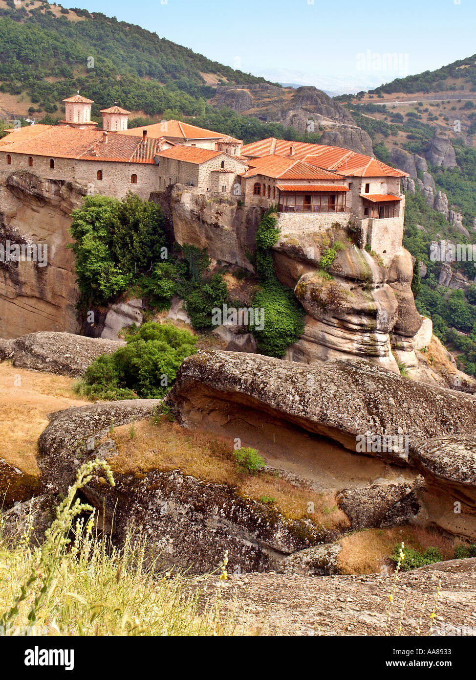 Monastère Saint Stephanos Kalabaka Météores Grèce Banque D'Images