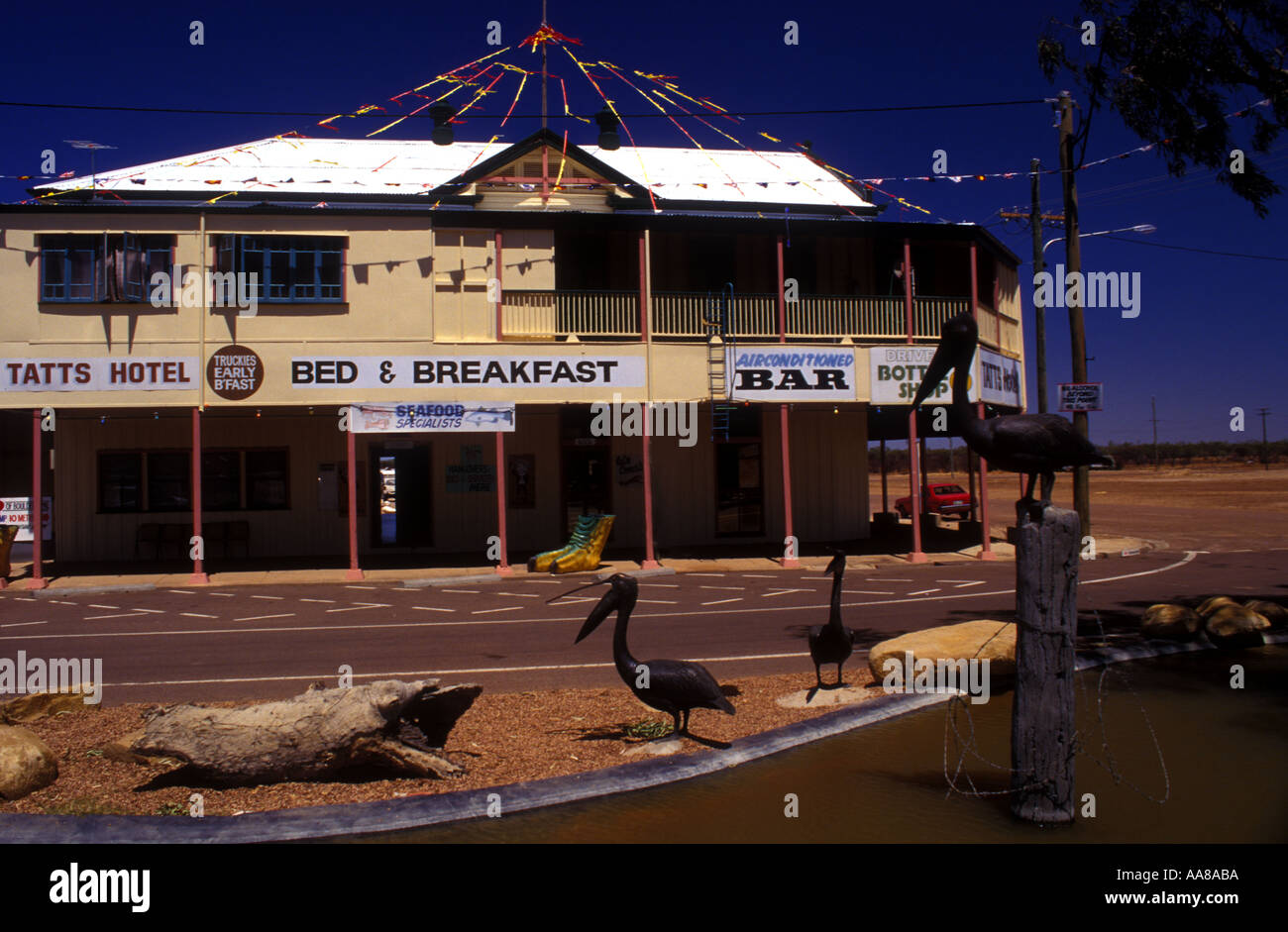 L'ouest du Queensland scène de rue Banque D'Images