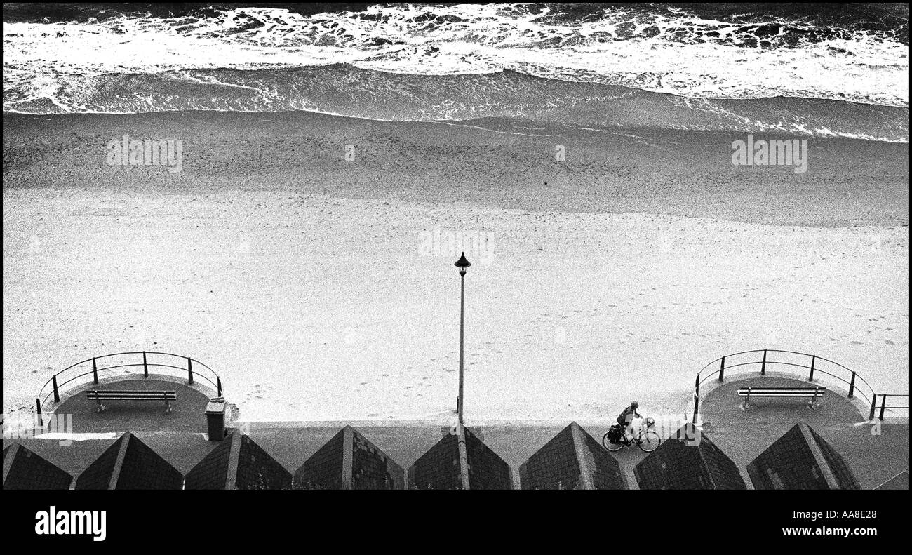 Une scène du bord de la mer sur la célèbre station balnéaire de Bournmouth Anglais Banque D'Images