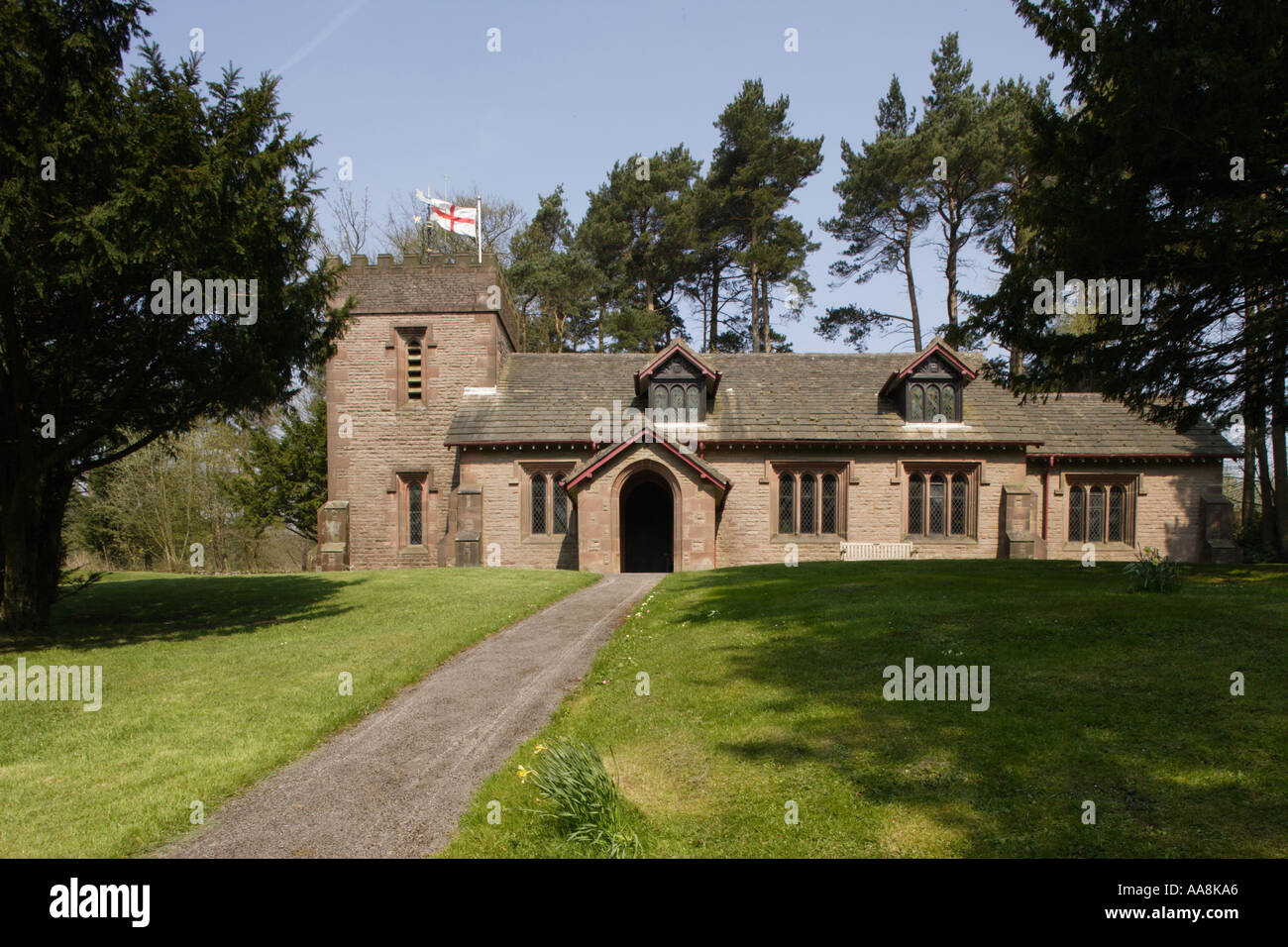 L'église paroissiale St Sauveur en UK and Wildboarclough Banque D'Images