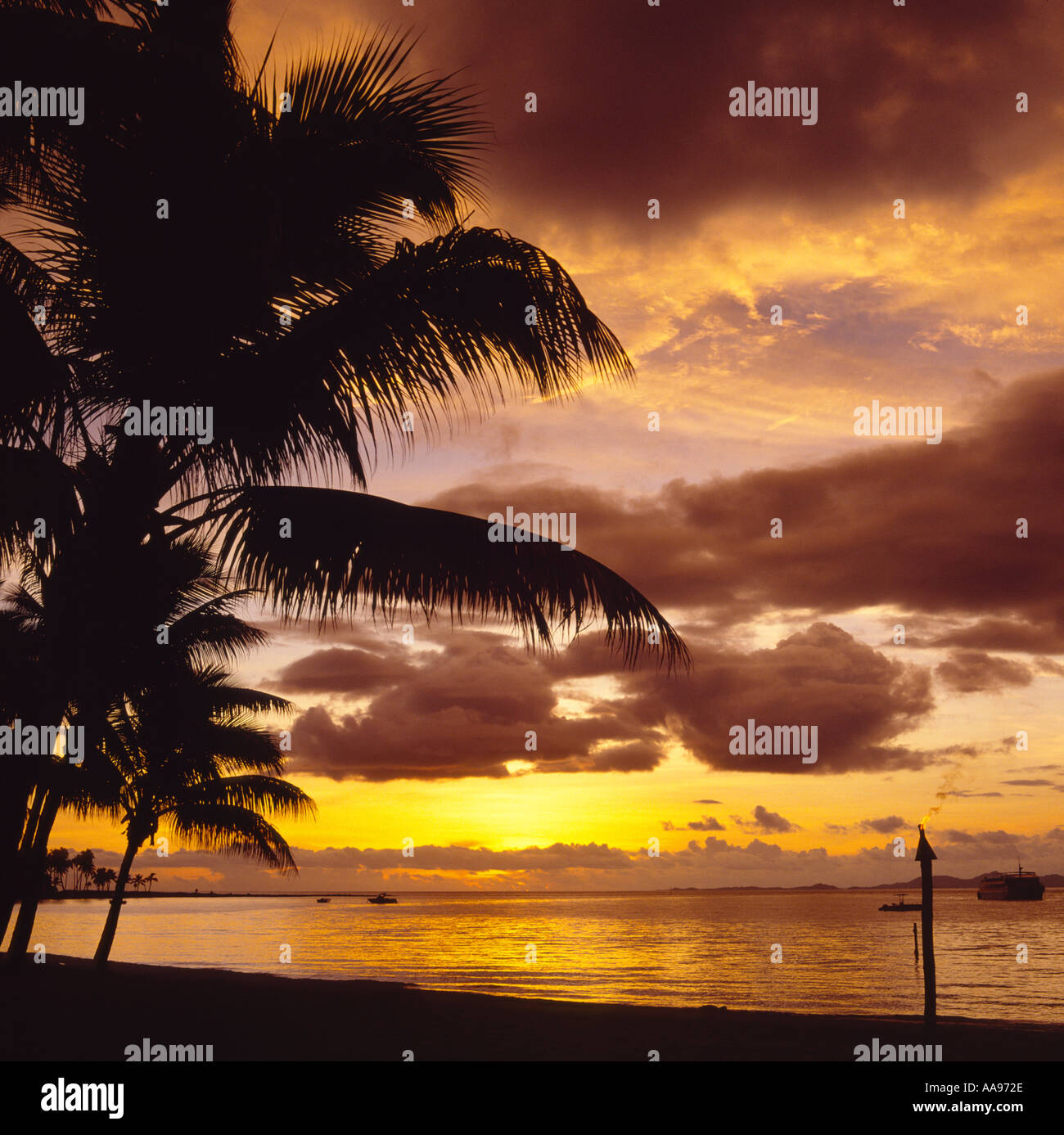 Tableau Toile 100x57 Cm - Coucher De Soleil Avec Flamants Roses, Décoration Murale Colorée