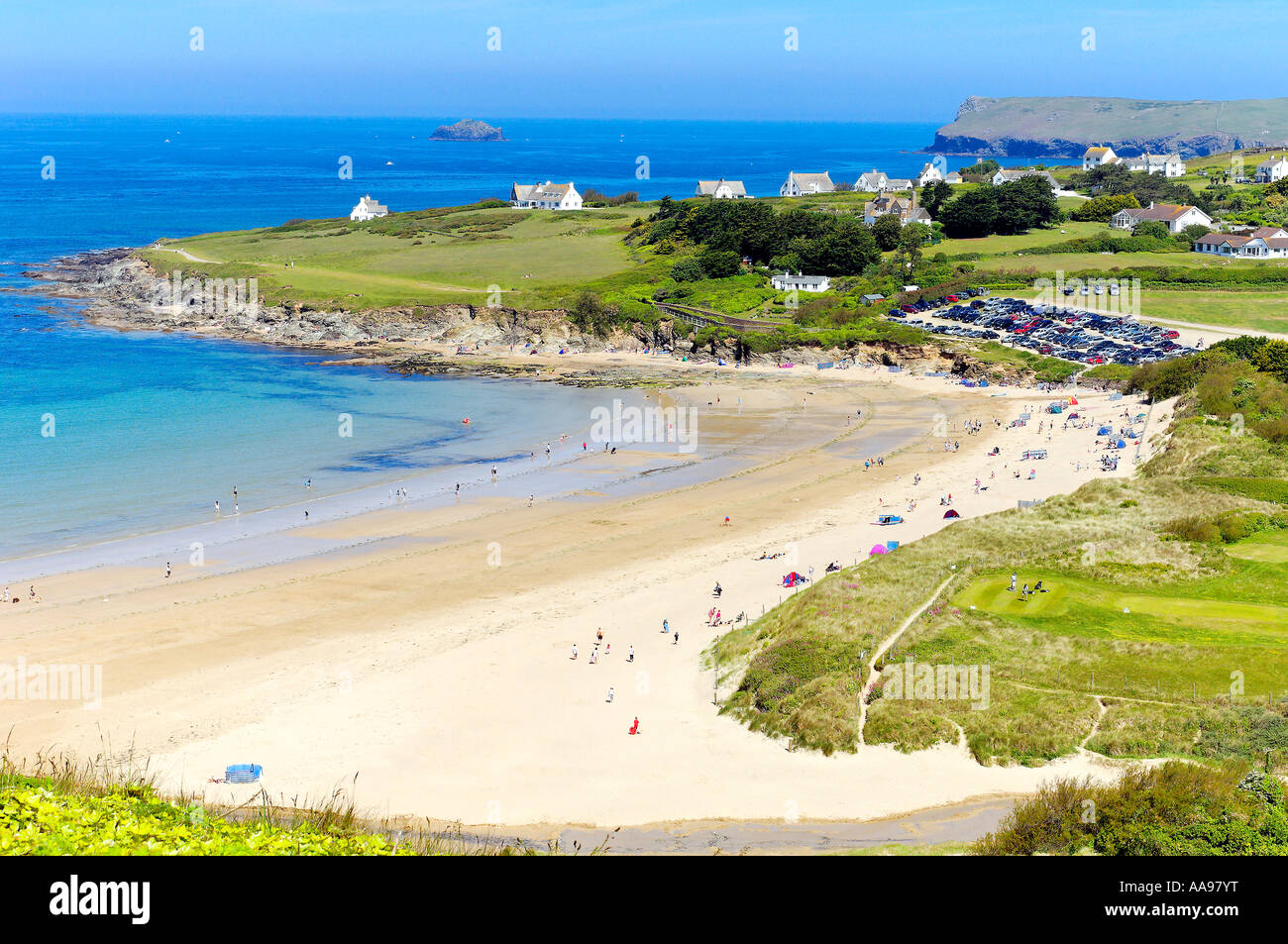 Daymer Bay Cornwall UK Banque D'Images